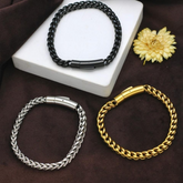 Stainless Steel Anti-Tarnish Men's Bracelet – Gold